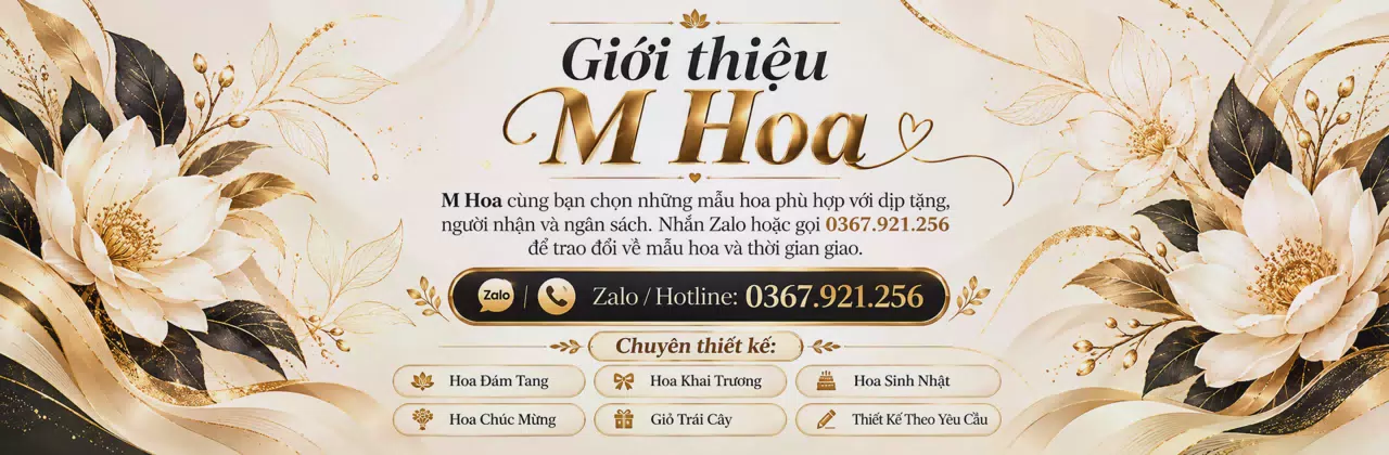 Ảnh bìa Shop hoa tươi Xã Nhân Nghĩa Phú Thọ - Một món hoa, nhiều điều muốn nói